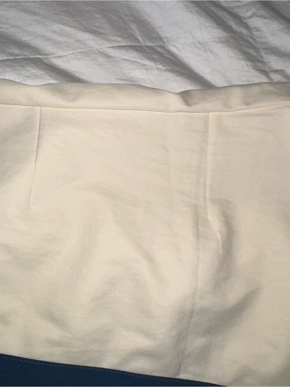 Cream Track Pants with Blue Stripes - Picture 9 of 10